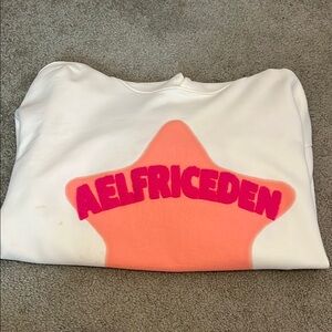 Aelfric Eden White and Orange Star Sweatshirt